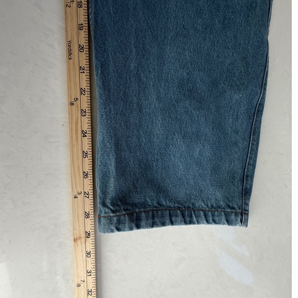 RCCSKATE Mens Denim Jeans Size XS Baggy Wide Leg Y2K Skate Pants Streetwear - Picture 10 of 12